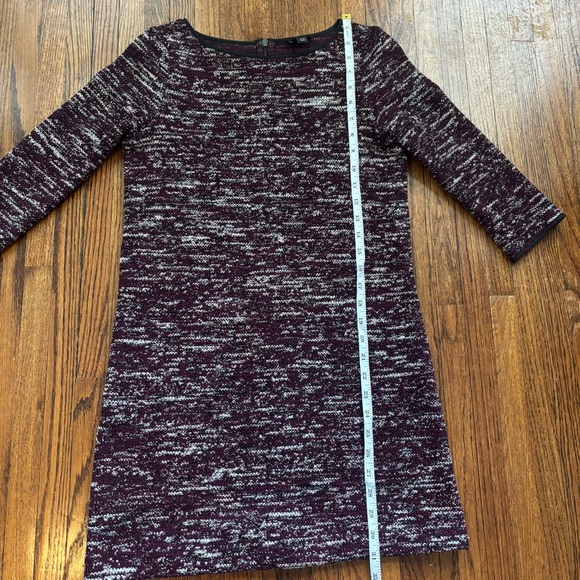 Ann Taylor Maroon and White Knit Dress - Picture 7 of 8
